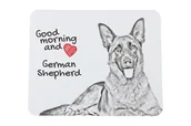 Podkładki pod mysz - Owczarek niemiecki podkładka pod mysz z psem Art-Dog - miniaturka - grafika 1