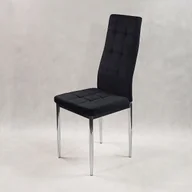 Krzesła - Krzesło MONAKO VELVET czarne - miniaturka - grafika 1