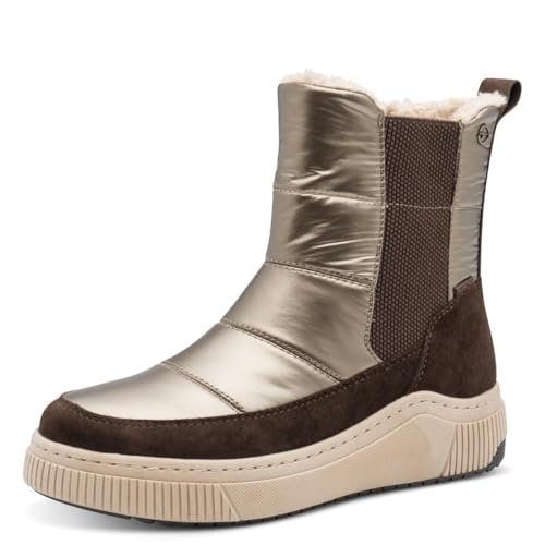 TAMARIS Damskie Comfort WL Boot Duo-tex śniegowce, Mocca Comb, 41 EU, Mocca Comb, 41 EU