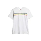 Koszulki męskie - Superdry Venue Logo Stripe Relaxed T-shirt - miniaturka - grafika 1