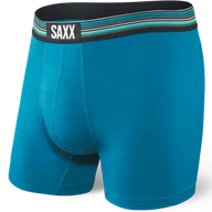 Majtki męskie - Bokserki męskie szybkoschnące SAXX VIBE Boxer Brief - niebieskie - miniaturka - grafika 1