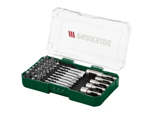 PARKSIDE® Zestaw wierteł, 15 elementów lub bitów, 37 elementów (Zestaw bitów wkrętakowych, 37 sztuk) - Wiertła - miniaturka - grafika 1