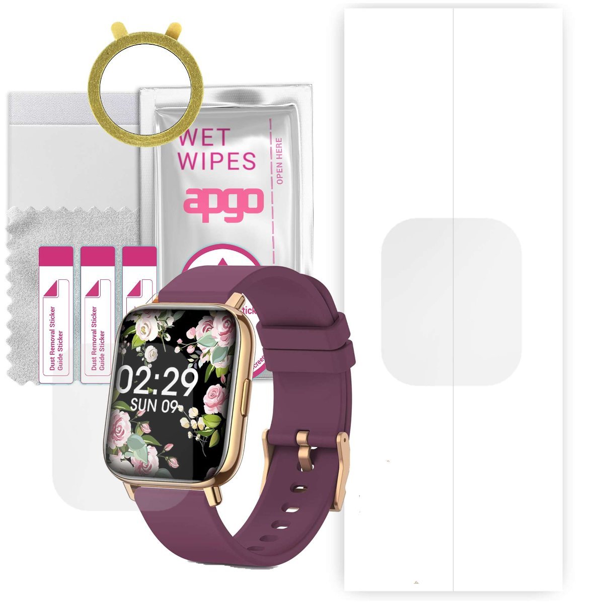 1x Folia hydrożelowa do Naixues Y22 - apgo Smartwatch Hydrogel Protection Ochrona na ekran smartwatcha