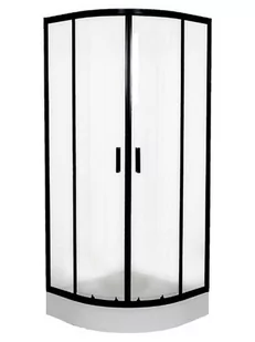 Liveno Kabina prysznicowa, półokrągła z brodzikiem 90x90 Ultra KP-ULTRA-1590-T - Kabiny prysznicowe - miniaturka - grafika 1