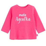 Bluzki dla dziewczynek - Cool Club, Bluzka dziewczęca z długim rękawem, różowa - miniaturka - grafika 1