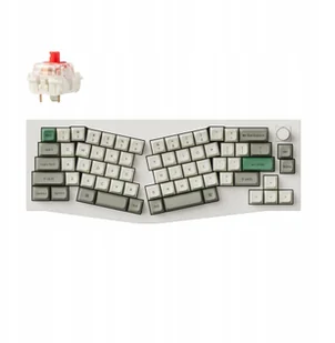 Keychron Q8 Max Alice Layout QMK/VIA Wireless Custom Shell White / Gateron Jupiter Red - Klawiatury - miniaturka - grafika 1
