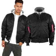 Odzież taktyczna i umundurowanie - Kurtka Alpha Industries MA-1 D-Tec 183110 03 - Czarna 3XL - miniaturka - grafika 1