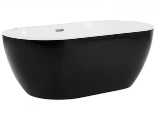 Wanna Wolnostojąca Led Z Hydromasażem 170 X 80 Cm Czarna Nevis Iii! - Wanny z hydromasażem - miniaturka - grafika 6