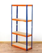 Szafy i regały magazynowe - Regał Helios magazynowy metalowy HNO_180X090X40_4_350 ilość półek 4 nośność 350 kg / Wamar-Sosenka - miniaturka - grafika 1