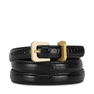 Paski - Pasek Damski Gino Rossi BLYL24003-2 CR Czarny - miniaturka - grafika 1