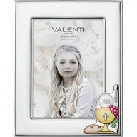 Pamiątka Chrztu Świętego - Ramka komunijna srebrna pamiątka komunii świętej Rozmiar: 13x18 cm SKU: VL51112/4LCOL - miniaturka - grafika 1