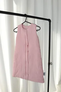 Śpiworek do spania muślinowy - boho róż [Rozmiar: S, Grubość: 1 TOG] - Śpiworki dla dzieci - miniaturka - grafika 1