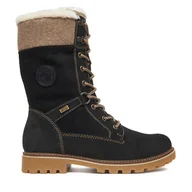 Botki damskie - Trzewiki Remonte CEO-D8474-03 Czarny - miniaturka - grafika 1