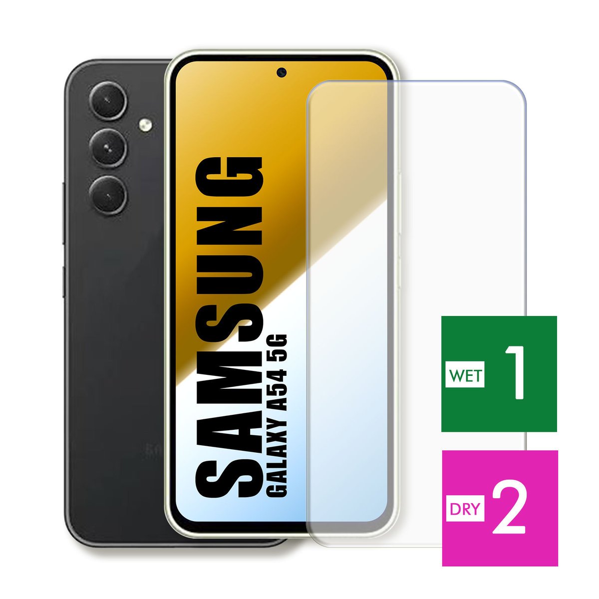 WZMOCNIONE SZKŁO DO SAMSUNG GALAXY A54 5G SZYBKA HARTOWANE 9H JAKOŚĆ