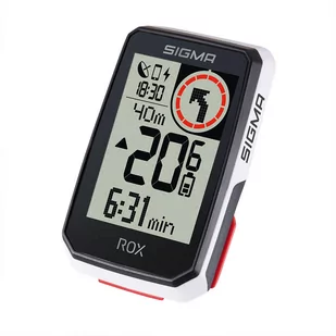 Licznik rowerowy Sigma Rox 2.0 White Top Mount Set GPS - Liczniki rowerowe - miniaturka - grafika 1