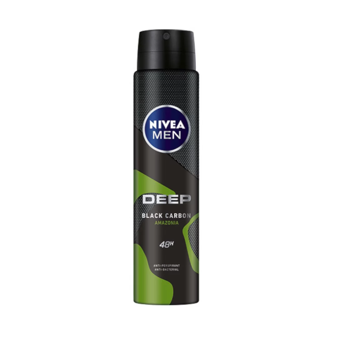 Nivea Dezodorant DEEP BLACK CARBON AMAZONIA spray męski 250ml