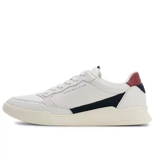 Buty Tommy Hilfiger Elevated Cupsole Leather FM0FM04490-AC0 - białe - Buty sportowe męskie - miniaturka - grafika 2
