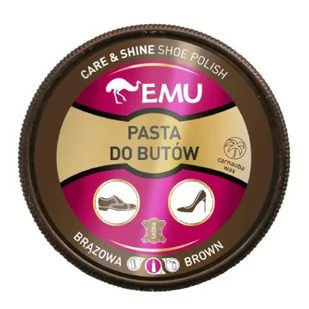Emu brązowa pasta do butów - Środki do obuwia i ubrań - miniaturka - grafika 1