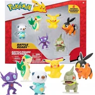 Figurki dla dzieci - POKEMON Zestaw 6 Figurek Pikachu Snivy PKW3062 - miniaturka - grafika 1