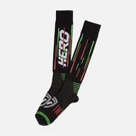 Skarpety termoaktywne - Męskie Skarpety wysokie ROSSIGNOL L3 HERO SOCKS RLLMX01_200 – Czarny - miniaturka - grafika 1