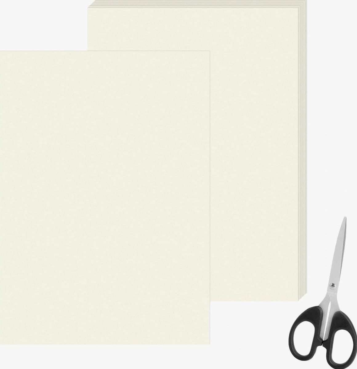 PAPIER 30 ARKUSZY KREMOWY A4 250G KARTON GŁADKI GRUBY MAJSTERKOWANIE