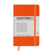 Notesy i bloczki - Leuchtturm, Notes Pocket, 185 stron, kratka, pomarańczowy - miniaturka - grafika 1