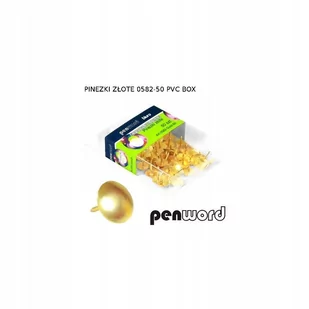 Pinezki Zlote 50Szt Penword - Pinezki - miniaturka - grafika 1