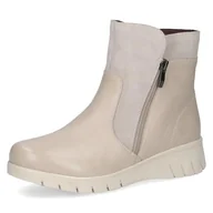 Kozaki damskie - Caprice Damskie 9-26454-45 modne kozaki, beżowe grzebień, 40 EU szerokie, beżowy Comb, 40 EU szeroki - miniaturka - grafika 1