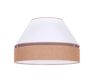 Duolla - Lampa sufitowa AVIGNON 1xE27/15W/230V śr. 50 cm biały/brązowy - Lampy sufitowe - miniaturka - grafika 1