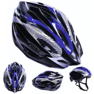 Kaski rowerowe - Kask rowerowy męski damski NIEBIESKI CZARNY kolarski regulowany M L 54-62cm - miniaturka - grafika 1