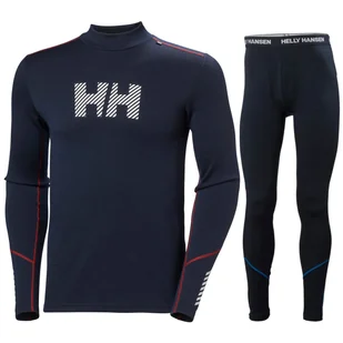 Helly Hansen Lifa Merino Midweight Logo, komplet, męski, navy - Pozostała odzież narciarska - miniaturka - grafika 1