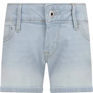 Spodnie i spodenki dla dziewczynek - Pepe Jeans London Szorty FOXTAIL | Regular Fit - miniaturka - grafika 1