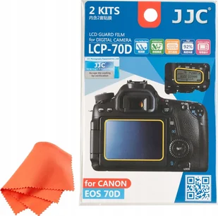 JJC Zestaw osłon LCD JJC Canon EOS 70D poliwęglanowa - Akcesoria fotograficzne - miniaturka - grafika 1