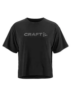 Koszulki i topy damskie - Craft CORE Tone BI-Blend Tee | koszulka sportowa damska XXL | czarna | odzież sportowa dla kobiet z recyklingu poliestru i lyocell | Soft Touch koszulka funkcyjna damska | damska koszulka sportowa - miniaturka - grafika 1