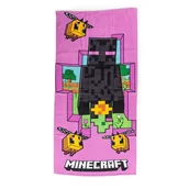 Okrycia kąpielowe dla dzieci - MINECRAFT Ręcznik Kąpielowy 100% BAWEŁNA DUŻY 70 x 140 cm Plażowy - miniaturka - grafika 1