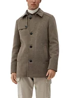 Płaszcze męskie - s.Oliver Męski 2116651 płaszcz z mieszanki wełny, 86W6, 44, 86w6 - miniaturka - grafika 1