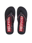 Klapki i japonki męskie - Tommy Hilfiger Japonki Corporate Hilfiger Beach FM0FM05436 Granatowy - miniaturka - grafika 1