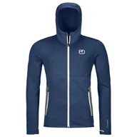 Bluzy sportowe męskie - Męska bluza Ortovox Fleece Hoody M Rozmiar: XL / Kolor: niebieski - miniaturka - grafika 1
