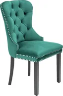 Krzesła - Elior Zielone tapicerowane krzesło - Erega - miniaturka - grafika 1