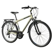 Rowery - Rower trekkingowy INDIANA X-Road 1.0 M17 28 cali męski Piaskowy - miniaturka - grafika 1