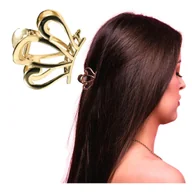 Ozdoby do włosów - Klamra do Włosów Złota Mała Spinka Muszelka Metalowa Lekka i Wytrzymała - miniaturka - grafika 1