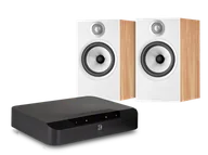 Zestawy stereo - Bluesound POWERNODE EDGE (czarny) + 606 S2 Anniversary Edition (dąb) - miniaturka - grafika 1