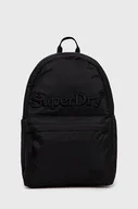 Plecaki - Superdry plecak damski kolor czarny duży gładki - miniaturka - grafika 1