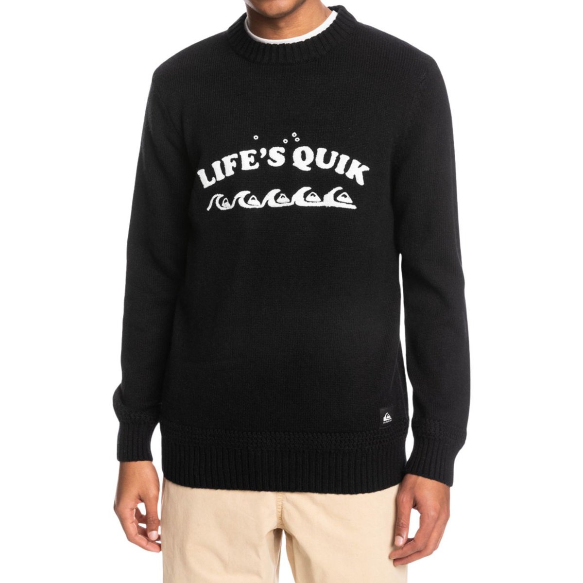 Sweter męski Quiksilver Lifes Quik bawełniany czarny-XL