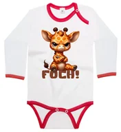 Body dla niemowląt - Body dziecięce Śmieszna Mała Obrażona Żyrafa Żyrafka Foch 86/92 - miniaturka - grafika 1