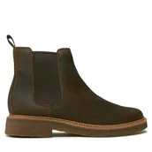 Botki męskie - Sztyblety Clarks Clarkdale Easy 261735327 Brązowy - miniaturka - grafika 1