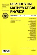 Czasopisma - Reports On Mathematical Physics 56/2 - miniaturka - grafika 1