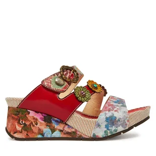 Klapki Laura Vita Barry 30 Czerwony - Klapki i japonki damskie - miniaturka - grafika 1