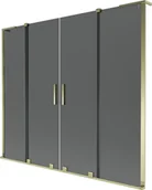 Parawany nawannowe - Mexen Velar L Duo parawan nawannowy 2-skrzydłowy rozsuwany 200 x 150 cm, grafit, złoty - 896-200-003-42-50 - miniaturka - grafika 1