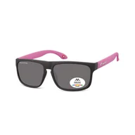 Okulary przeciwsłoneczne - Montana Klasyczne okulary MP37C różowe polaryzacyjne mp37c - miniaturka - grafika 1